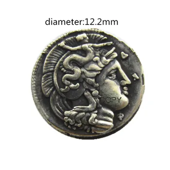 G(65)Grécko Staroveké Strieborné Pozlátené kópie mincí - Obrázok 1  