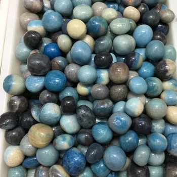 100 g 20-30 mm Nové Produkty, Prírodné Trolleite Crystal Oblasti Ľudových Remesiel Uzdravenie Drahokam Modrá Čakra Loptu Home Decor - Obrázok 1  