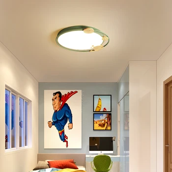 MDWELL moderné led stropné svietidlá pre spálne deti miestnosti dieťa izba Stropné Lampy, Biela/Zelená/Ružová/Modrá Farba 110V 220V Zariadenie - Obrázok 1  