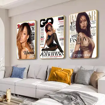 Spevák R-Rihanna Klasické Anime Plagát Fantázie Stenu, Nálepky na Obývacia Izba Bar Dekorácia Decor Art Samolepky na Stenu - Obrázok 1  