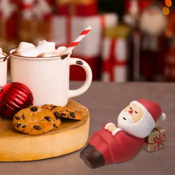 Vianočné Ozdoby Stolové Dekorácie, Party Dodávky Vianočné Miniatúrne Figúrky Plášť Krbu Okno Auta Domov - Obrázok 1  