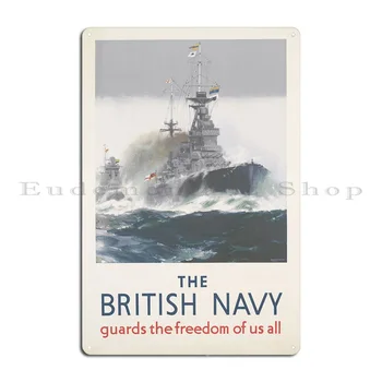Britského Námorníctva Kovové Prihlásiť Maľovanie Maľovanie Tlač Retro Vytvoriť Tin Podpísať Plagát - Obrázok 2  