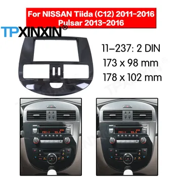 2 DIN Auto DVD Prehrávač Rám Pre Nissan Tiida Rokov 2011-2016 Pre Pulsar SSS 2013-2016 Auto Rádio Multimediálny Navigačný Montáž Fascia - Obrázok 1  