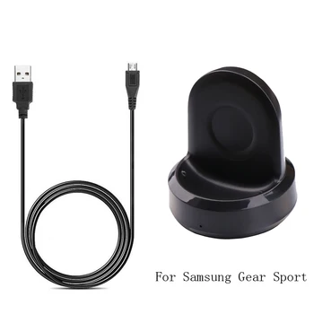 Vysoká Kvalita Micro USB Nabíjací Kábel, Bezdrôtové Nabíjanie Kolísky Dock Nabíjačka Pre Samsung Výstroj Šport (SM-R600) /S4 Smart Hodinky - Obrázok 1  