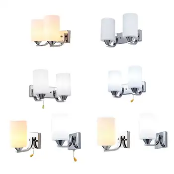 Moderné Sklenené Led Svetlo Na Stenu Sconce Lampy, Osvetlenie Svietidlá Vnútorné Spálňa Decor - Obrázok 1  