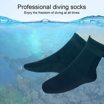 1 Pár Potápačské Neoprénové Ponožky Scratchproof Nálepky Typu Solid Farba Dospelých Podvodné Watersport Šnorchlovanie Ponožky 5mm S - Obrázok 2  