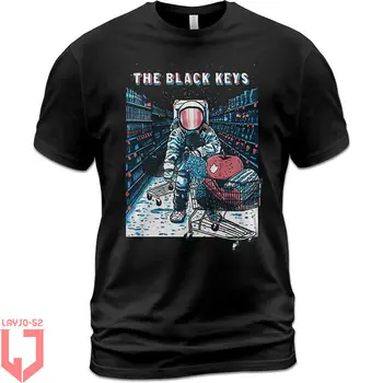 The Black Keys Astronaut El Camino Tour Marca 2012 Koncert Unisex Bavlnené Tričko s dlhými rukávmi - Obrázok 1  