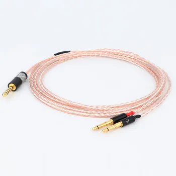Preffair 1PC 8cores Slúchadlá Kábel 3.5 stereo Audio Konektor Audio Upgrade Kábel Pre Meze 99 Classics/Ohnisková Elear - Obrázok 1  