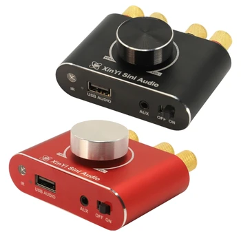 Bluetooth-kompatibilné 5.1 Stereo Zosilňovač Prijímač Mini HiFi Zosilňovač pre Slúchadlá, AUX N58E - Obrázok 1  