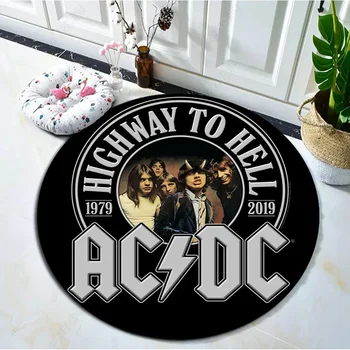 Heavy metalu kolo oblasti mäkký koberec, spálne, obývacia izba AC/DC anti-protišmykové deti hrať dekorácie, kuchyňu, kúpeľňu koberec - Obrázok 2  