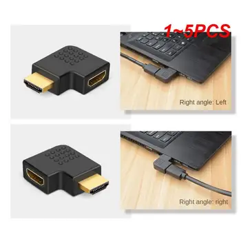 1~5 KS kompatibilný s HDMI Adaptér 90 270 Stupeň Právo Mužov a Žien Converter Extender Pre HDTV Projetor Notebook, Monitor 1.4 - Obrázok 1  
