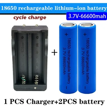 Pôvodné 18650 batérie 66600mah 3,7 V 18650 lítiové dobíjacie batérie pre flash batérie hračky/nabíjanie pomocou nabíjačky - Obrázok 1  
