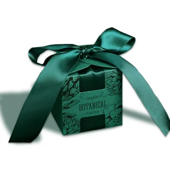 Zelená Kniha Candy Boxy Darčeková Taška Svadobný Dar Box Baby Sprcha Láskavosti Narodeninovej Party Vianočné Dodávky Svadobné Dekorácie - Obrázok 1  