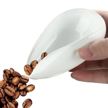 Dávkovanie kávy Zásobník Vysokej Kvality Hladké, Keramické Lyžičky Čaju Oddeľovač Plavidla Nastaviť Nástroj Coffee Bean Lyžice Lopatu Zásobník na príslušenstvo - Obrázok 2  