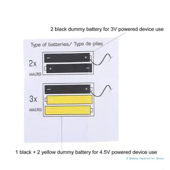 BX0E Úspory Energie Alternatívne AAA Batérie, Batérie Eliminators Napájací Adaptér pre Vianočné LED Svetlá Hračka Fanúšikov - Obrázok 1  