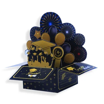 10pcs Ručné Draduate Balón Box Ozdoby 3D Pop-UP, Pozdrav, Pozvánka Želaní Vďaka Vianoce, Svadby, Narodeniny, Party Darček - Obrázok 2  