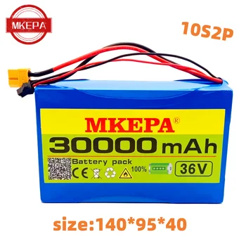 MKEPA 10S2P 36V 30000mAh 450W 18650 Li-ion batéria pre Cooter skateboard elektrické bicykle 42V 37V 35e, 2A nabíjačku - Obrázok 1  