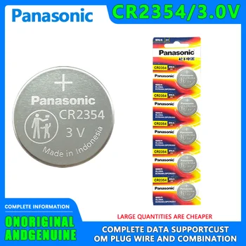 5 KS Panasonic CR2354 gombíková Batéria 3V Lítiové Batérie, Prístrojový Panel Tesla Automobilov, Diaľkové Ovládanie Chlieb Maker - Obrázok 1  