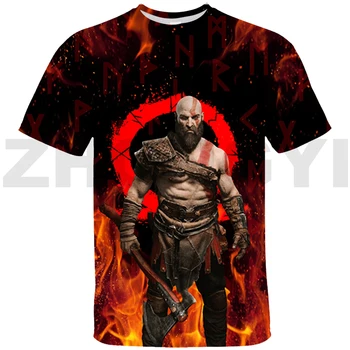 Letné Hry God of War 3D T-shirt Teens Kratos Anime Tričko Ženy Nadrozmerné T Shirt Mužov Oblečenie Deti Karikatúra Grafiku, T Košele - Obrázok 2  