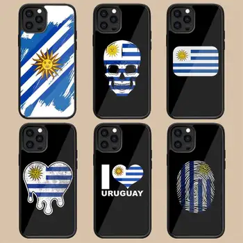 Uruguaj Národnej Vlajky Telefón puzdro Pre Iphone 14 13 12 11 Mini Pro Max X Xr Xs 6 7 8 Plus SE 2020 Silikónové PC+TPU Kryt - Obrázok 1  