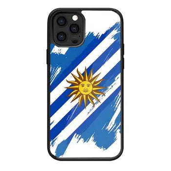 Uruguaj Národnej Vlajky Telefón puzdro Pre Iphone 14 13 12 11 Mini Pro Max X Xr Xs 6 7 8 Plus SE 2020 Silikónové PC+TPU Kryt - Obrázok 2  