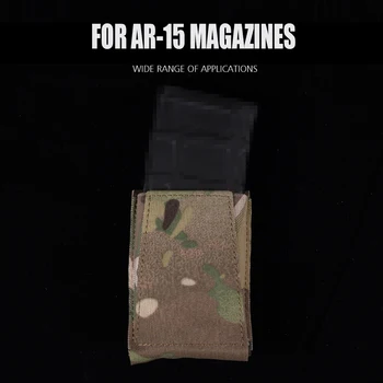 Jeden Puška Mag Puzdro pre 5.56 AK AR M4 AR15 Časopis Puzdro, Lov, Streľbu Military Airsoft Pištoľ Paintball Molle Telefón Taška - Obrázok 2  