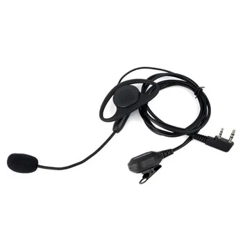 Nové D-Shape PTT Slúchadlo Headset s Ramienkovým Mikrofónom pre Kenwood/Baofeng/Retevis/TYT obojsmerné Rádiové Príslušenstvo - Obrázok 2  