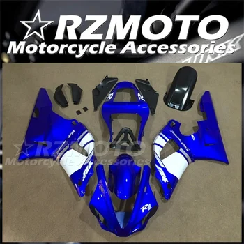 Nový Motocykel, ABS Horské Kit vhodný pre YAMAHA YZF - R1 2000 2001 00 01 Karosériou set Blue White - Obrázok 1  