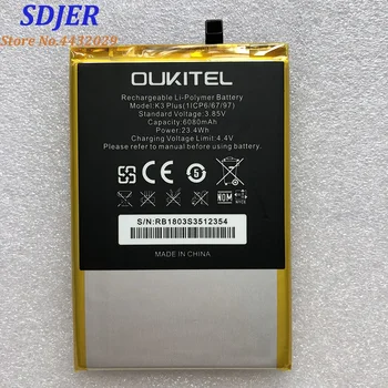 100% Nový OUKITEL K3 PLUS Náhradné 6068mAh Časti záložnú batériu pre Smart Telefón - Obrázok 1  