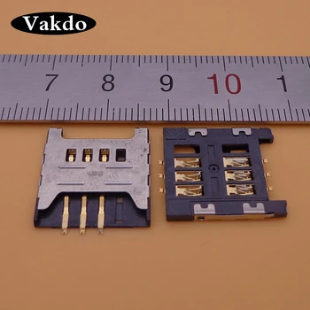 2 ks Nových sim kariet držiak pre Samsung GT E1200M E1200 I519 I939D I939i zásobník slot zásuvka konektor - Obrázok 2  