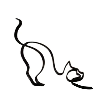 KX4B Zábavné Kovové Psa, pre Mačku Umenie Sochárstvo Ozdoby Zvierat Remesiel Figurin - Obrázok 2  