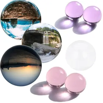 Home Decor Fluorite Prírodné Oblasti Skla Crystal Ball Quartz Stone Uzdravenie Drahokam - Obrázok 1  