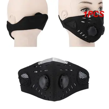 1PCS Šport taktické Tvár Filter S aktívnym Uhlíkom netkanej Textílie Maska Polovicu Tváre Masku Zime Teplé Cyklistické Motocykel Maska - Obrázok 1  