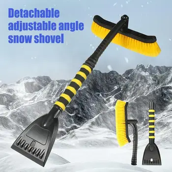 Sneh Nástroj Pre Odstránenie Snehu Removal Tool 2 V 1 Odnímateľný Otočná Snehu Nástroj Pre Odstránenie Auto Snehu Kefa Ice Kliešte Pre Čelného Skla - Obrázok 2  