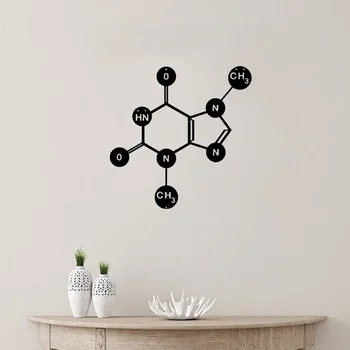 Čokoláda Symbol, Ktorý Obsahuje Teobromín Molekuly, Kovové Steny Výzdoba, Kovové Nástenné Art Nové - Obrázok 1  