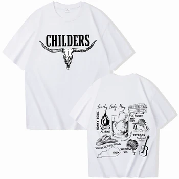 Tyler Childers Tričko Tyler Childers Tee Country Hudby Tričko Západnej Tee Ventilátor Dary, O-Krku Krátky Rukáv Košele - Obrázok 2  