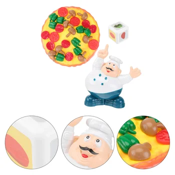 Stohovanie Pizza Hračky Vyvažovanie Hra s Kuchár Model Zeleniny Kocky Interaktívne Stacker Puzzle Skoro Vzdelávacie Hračky pre Deti, - Obrázok 1  