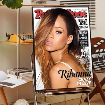 Spevák R-Rihanna Klasické Anime Plagát Fantázie Stenu, Nálepky na Obývacia Izba Bar Dekorácia Decor Art Samolepky na Stenu - Obrázok 2  