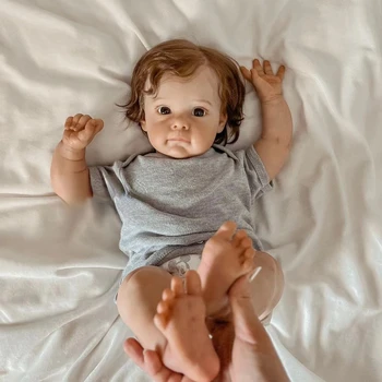 55 CM Reborn Bábiky Maggie 3D Ručne Maľované Pokožky Bebe Novorodenca Umelcami Novorodenca - Obrázok 1  