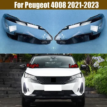 Peugeot 4008 2021 2022 2023 Predných Svetlometov Kryt Priehľadný Maska Tienidlo Lampy Svetlometu Shell Objektív Auto Náhradné Diely - Obrázok 1  