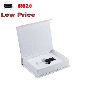 Biele Papierové Krabice + Crystal USB Flash Disk 64 GB Pero Disk 128 GB Vysoká Rýchlosť Vyberte 3.0 Nízka Cena Vyberte 2.0 Memory Stick Zadarmo LOGO - Obrázok 2  