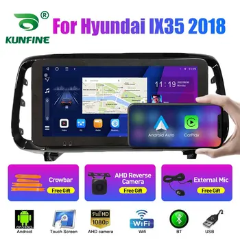 10.33 Palcový autorádia Pre Hyundai IX35 2018 2Din Android Octa-Core Auto Stereo DVD Prehrávač, GPS Navigáciu QLED Obrazovke Carplay - Obrázok 1  