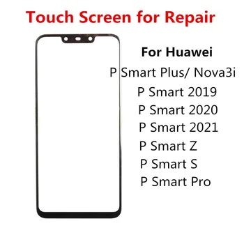 Vonkajšia Obrazovka Pre Huawei Nova 3I P Smart 2019 2020 2021 Plus Pro S Z Prednej Dotykový Panel LCD Displej, Sklenený Kryt Objektívu Opravy Dielov - Obrázok 1  