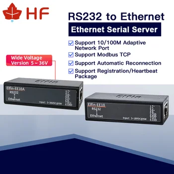 10sets EE10A Sériový Port RS232 na Ethernet Sériový Port Zariadenia Server Podpora TCP/IP Telnet Modbus TCP Protokol - Obrázok 2  
