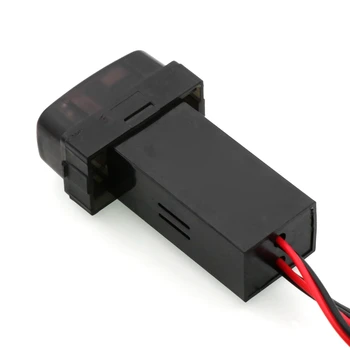 Auto USB Adaptér DC12V 2.1 S Zobrazovanie Teploty Zásuvka pre Nabíjačku Adaptér Pre Mitsubishi - Obrázok 2  