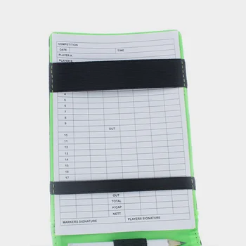 Športové Držiteľa Karty Golf Skóre Knihy Golfs Scorecard Prenosné Poznámkový Blok Jemné Nahrávanie Notebook Pu Scorebook Golf Tool - Obrázok 2  