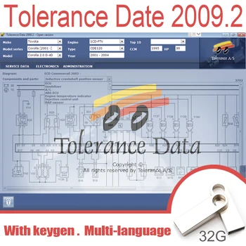 Auto Opravu Dát s Keygen Tolerancie Údaje 2009.2 Neobmedzená Inštalácia automatické opravy Program Diagnostického Softvéru odkaz 32gb USB - Obrázok 1  