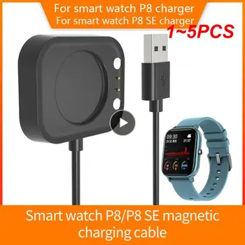 1~5 KS Vhodné pre smart hodinky P8 nabíjací kábel P8 SE smart hodinky nabíjačku Magnetické nabíjací kábel - Obrázok 1  