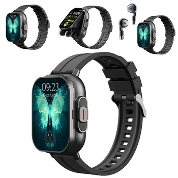 D8 TWS Slúchadlá Športové Hodinky Bezdrôtový Bluetooth Headset Volanie Smartwatch Mužov Monitorovanie Zdravia Ženy Náramkové hodinky S Krytiek - Obrázok 1  