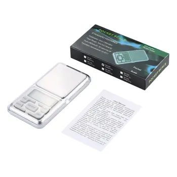 200g/0.01 g Mini Pocket Veľkosť Digitálny displej Vrecku Gem Vážiť Rozsahu Rovnováhu Počítanie Elektronické LCD Displej Rozsahu Drop Shipping - Obrázok 1  